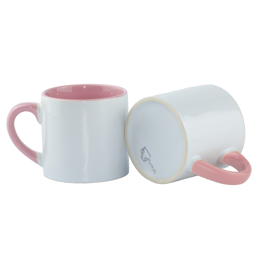 mini mug rosado de 6 oz color interno y oreja para sublimar caja x48 und mini mug rosado de 6 oz color interno y oreja para sublimar caja x48 und