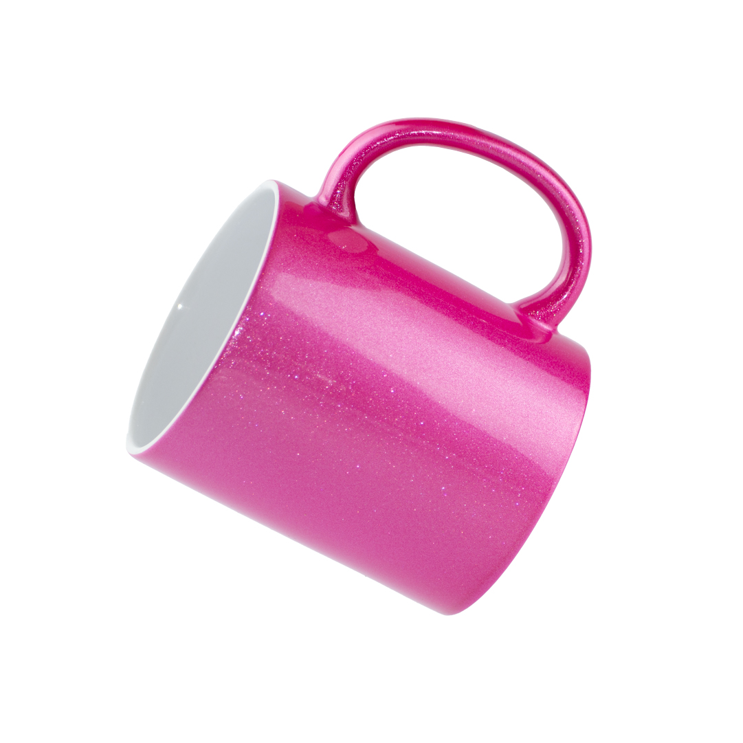 mug escarchado glitter 11 oz rosado caja x36 unidades mug escarchado glitter 11 oz rosado caja x36 unidades